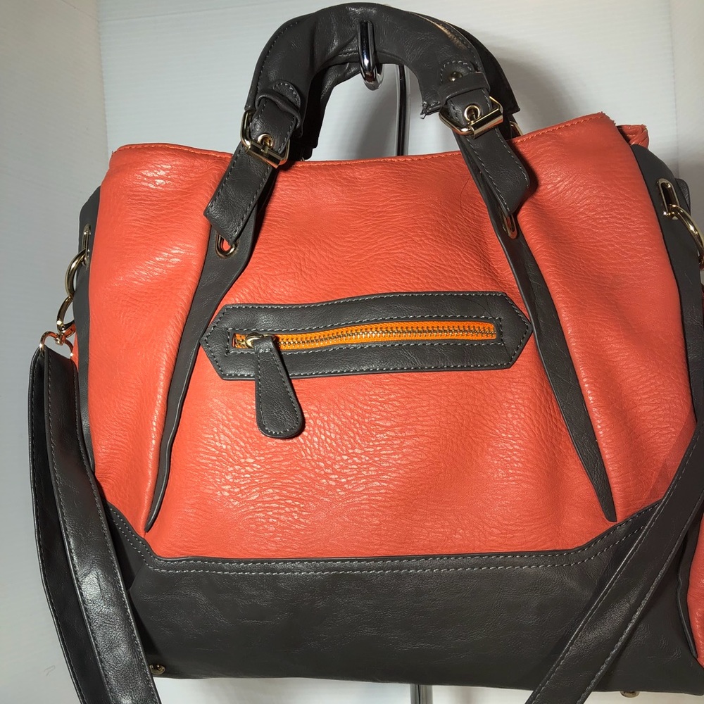 Orange Leather Bag